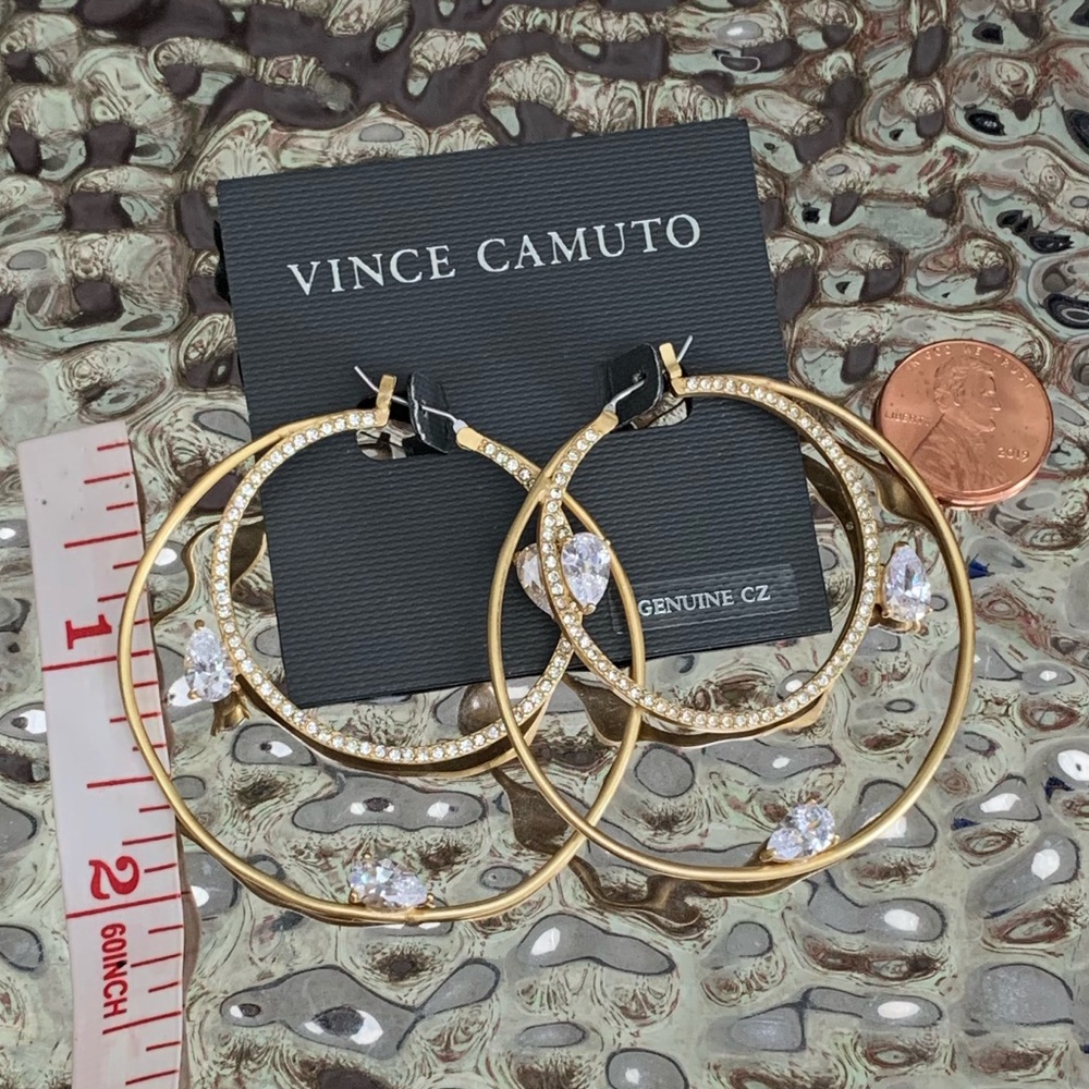 NWT Vince Camuto double hoop earrings - Picture 2 of 4